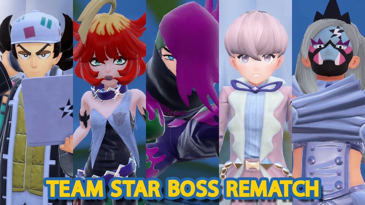 All Team Star Boss Rematch (How To Defeat Them) - Pokemon Scarlet & Violet
