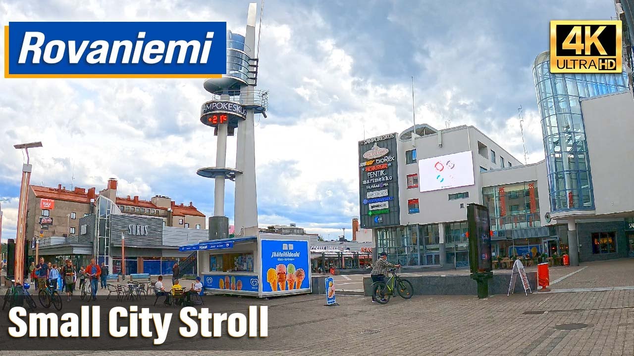 Rovaniemi - City Walk (4K, Finland)