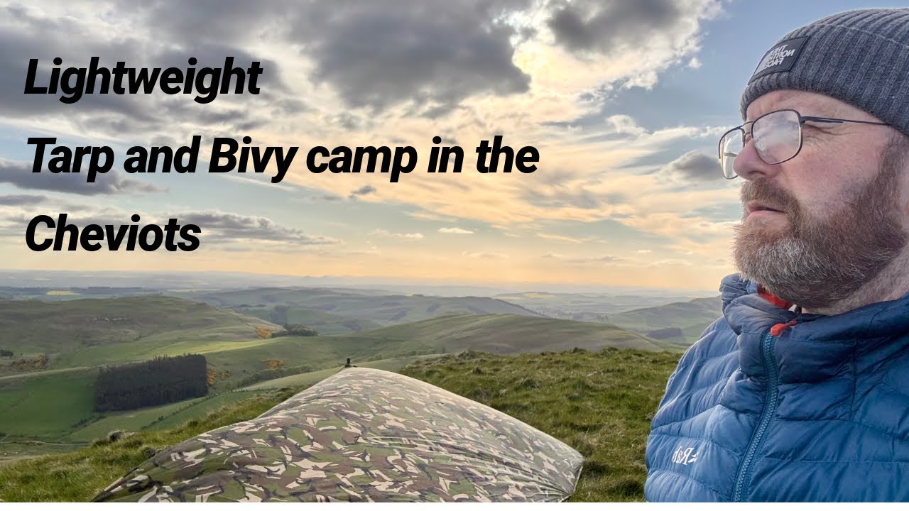 A Lightweight Tarp and Bivy camp.         #views #bivvycamp #hills #hiking #tarp #army