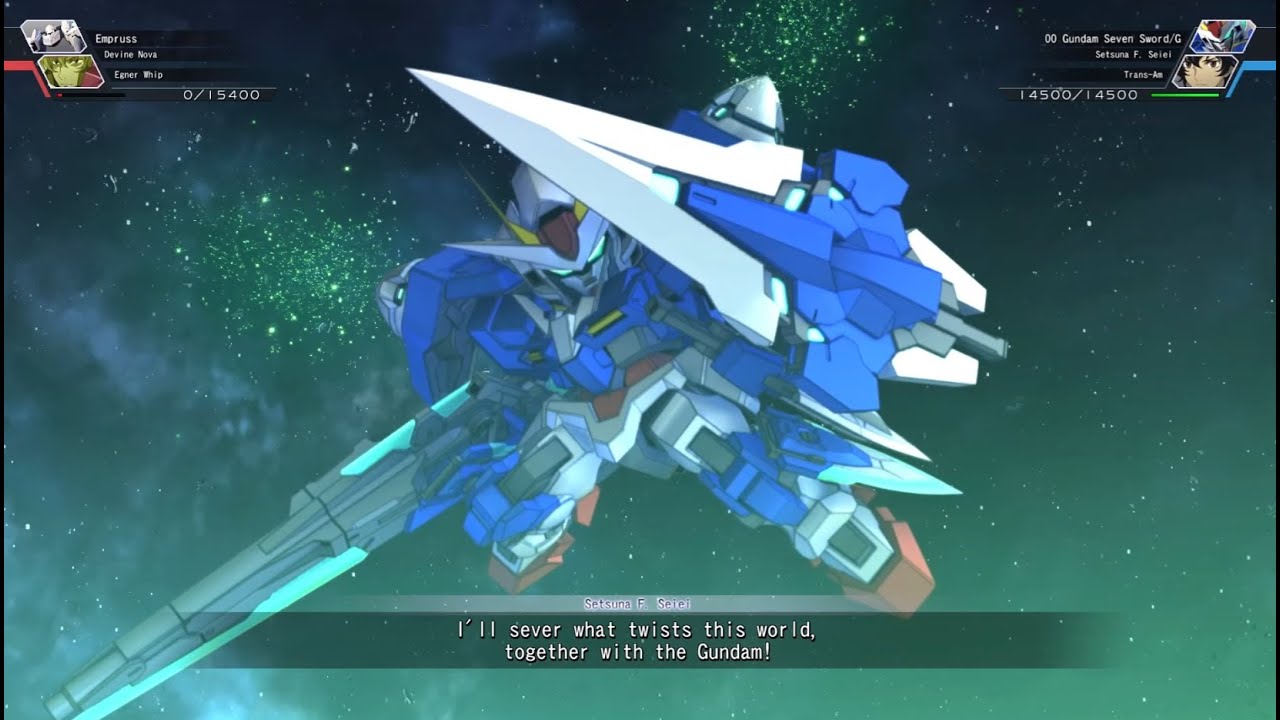 SD Gundam G Generation Cross Rays - 00 Gundam Seven Sword /G ~Battle Animations~