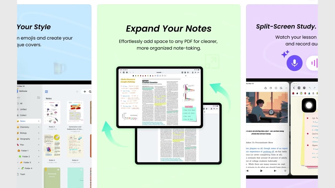 wellnote, a free handwriting app to try in 2026