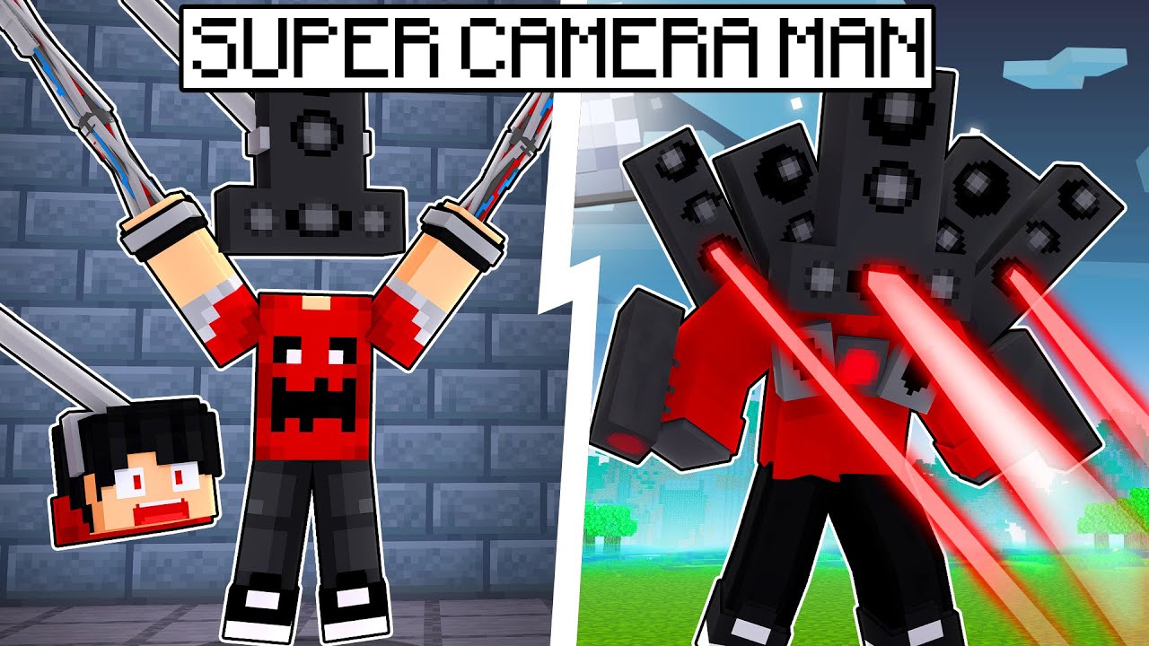 P3DRU virou o SUPER CAMERAMAN no Minecraft por 24 HORAS!