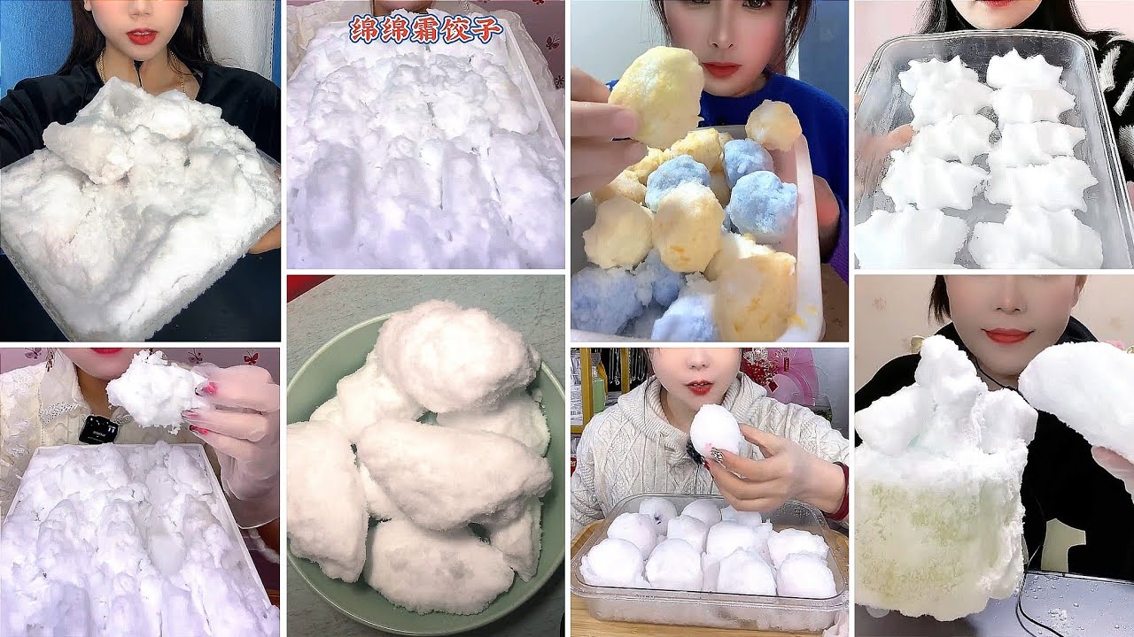♦️ S0ft | SQUEAKY | FROSTY 🥶| & FLAVOURED ICE DUMPLINGS 😋 EATING 🧊 COLLECTION♦️