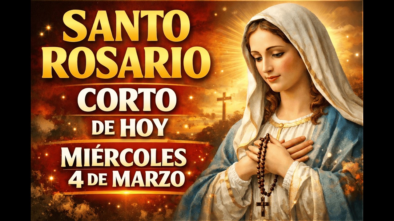 SANTO ROSARIO CORTO DE HOY MARTES 4 DE MARZO 🌹 Misterios Dolorosos 🙏 Rosario Poderoso