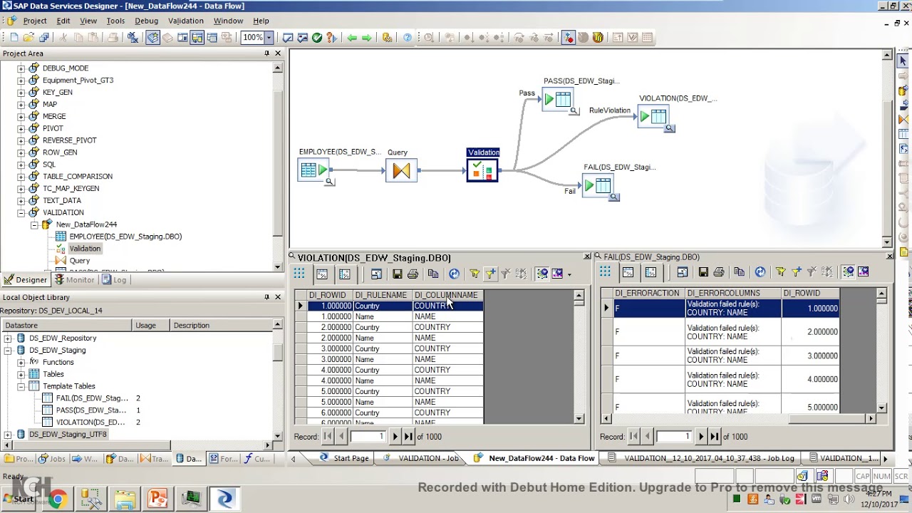 SAP BODS - Validation Transform