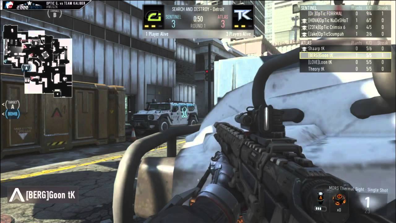 OpTic Gaming vs Team Kaliber - Game 5 - (MLG 2000 Series - Jan 17th 2015)