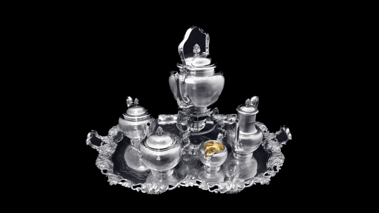 Odiot  6pc Antique French Sterling Silver Tea Set   Like New