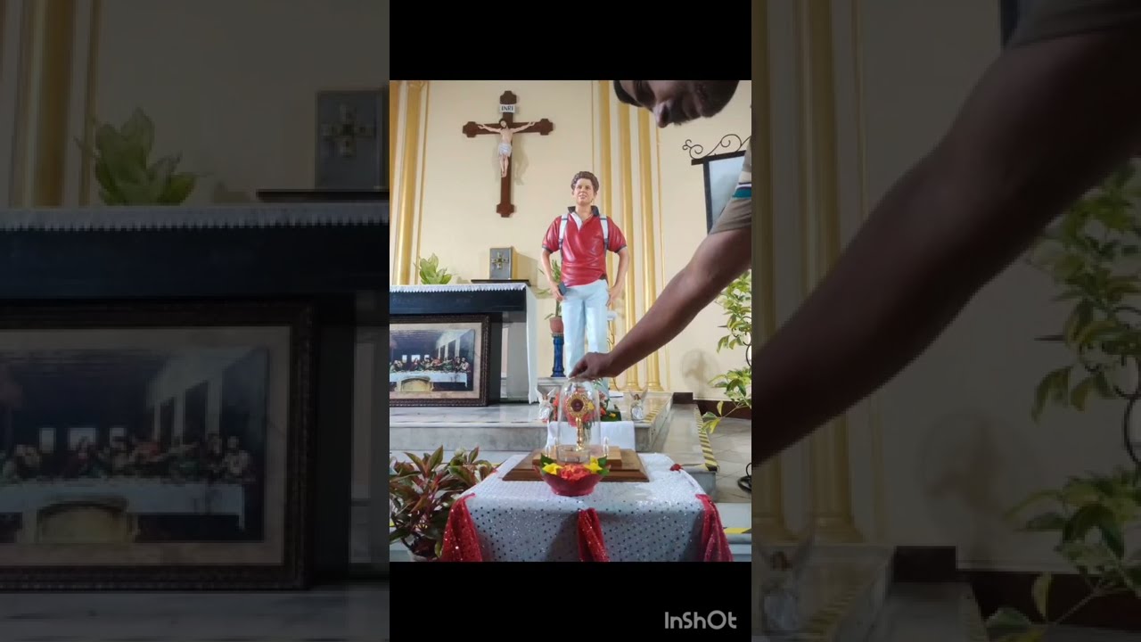 Relic of Blessed Carlo Acutis at St. Josephs Convent, Bandra