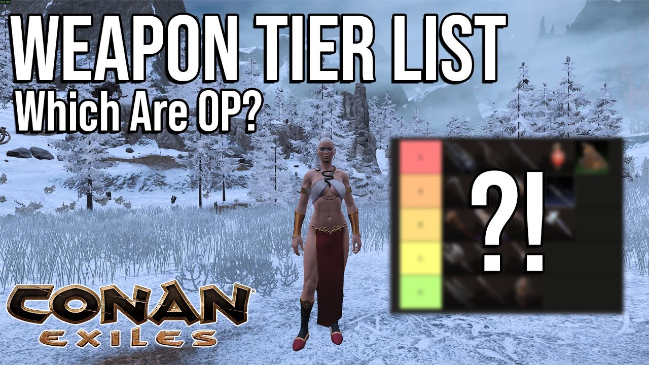 Лучшее оружие в Conan Exiles 2025 — полный список уровней D→S и выбор в PvP