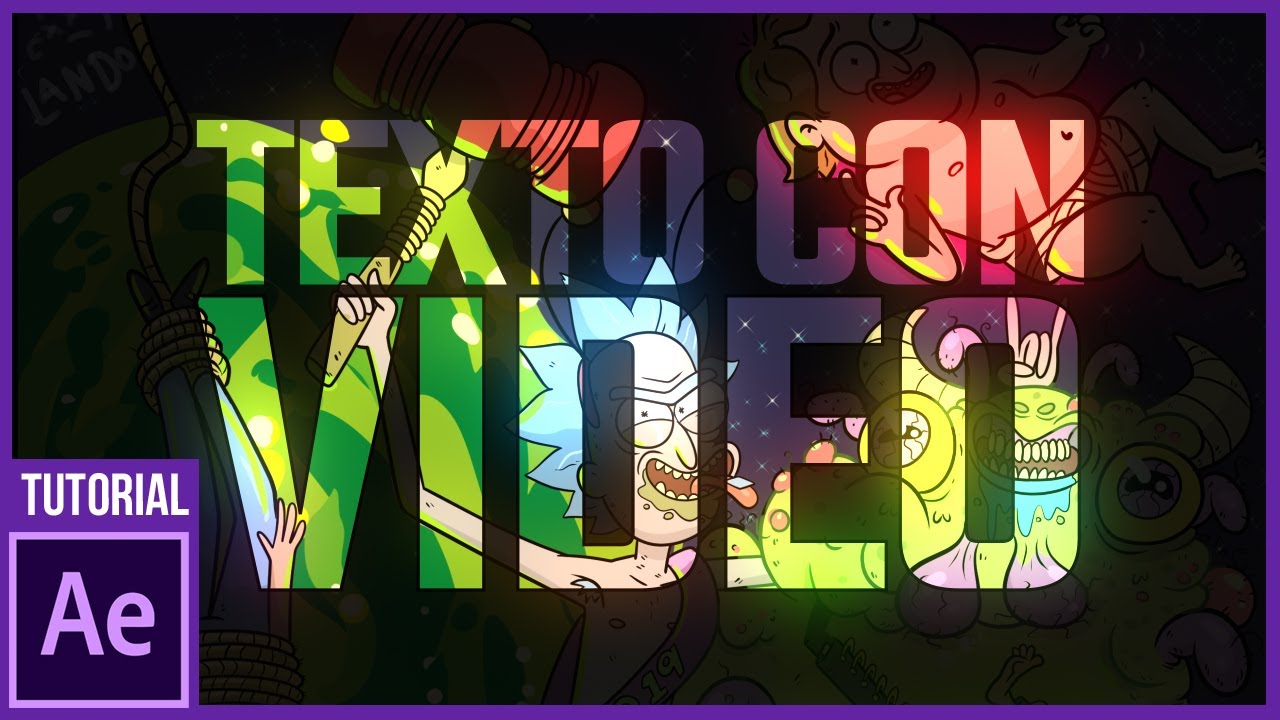 Crea Mascara Utilizando Textos en Minutos  con After Effects #ShorTut