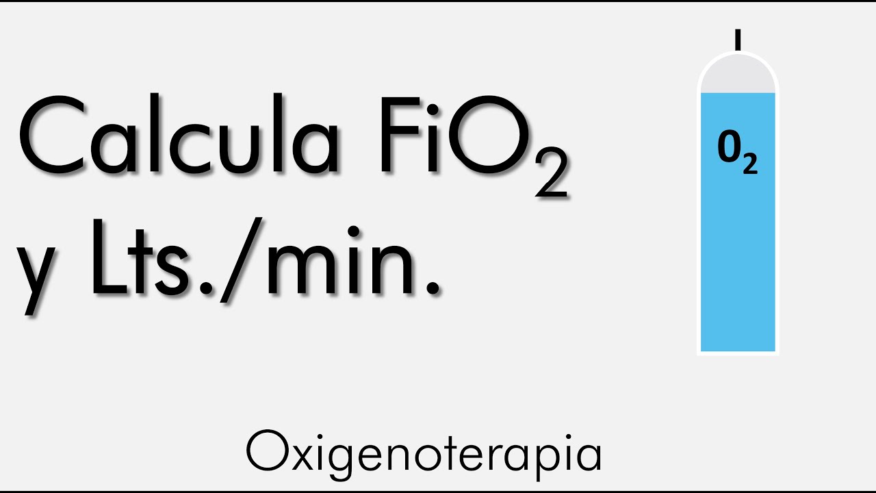 Calcular la FiO2 a Lts/min o viceversa