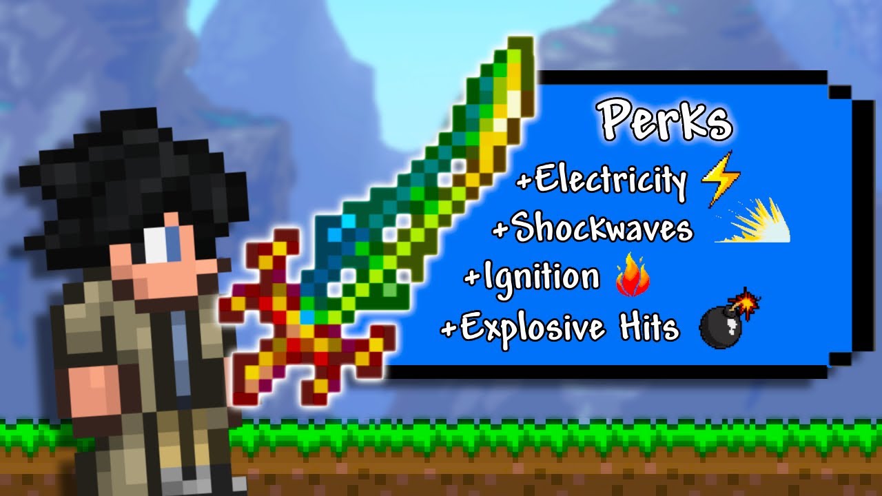 Terraria, But I Can Add PERKS To My Weapons...