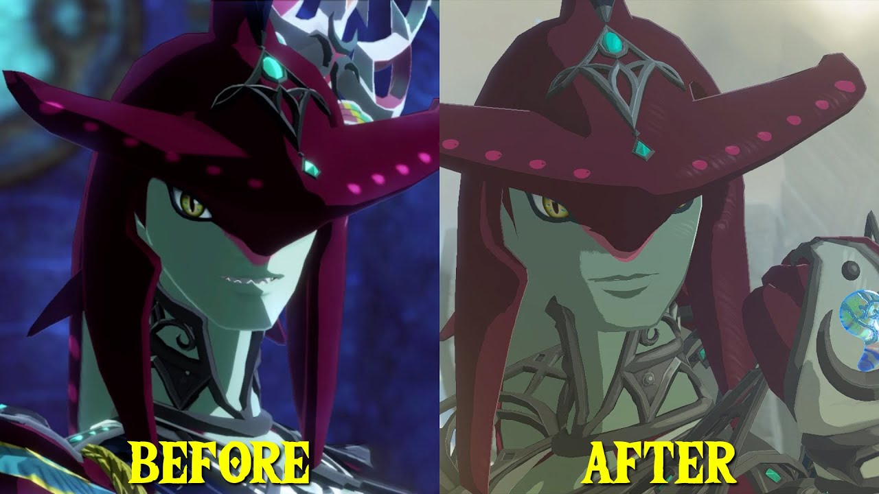 Sidon Before & After 2 - The Legend Of Zelda Tears Of The Kingdom Vs Hyrule Warriors Age of Calamity