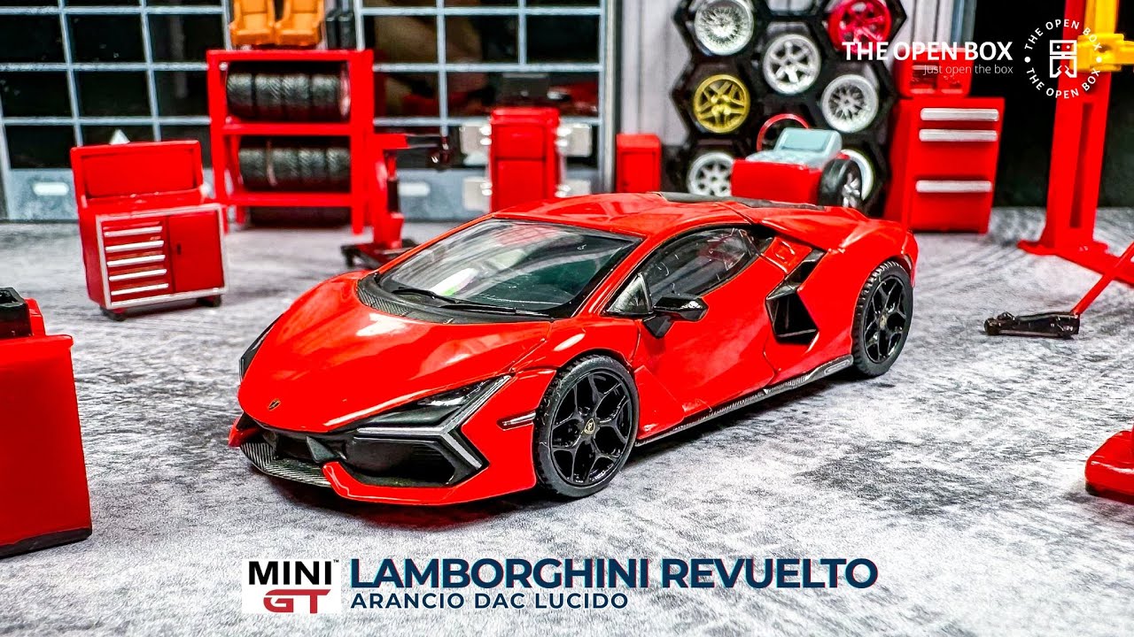 Unboxing MINIGT 1:64 Lamborghini Revuelto - Arancio Dac Lucido @TheOpenBox858 #180