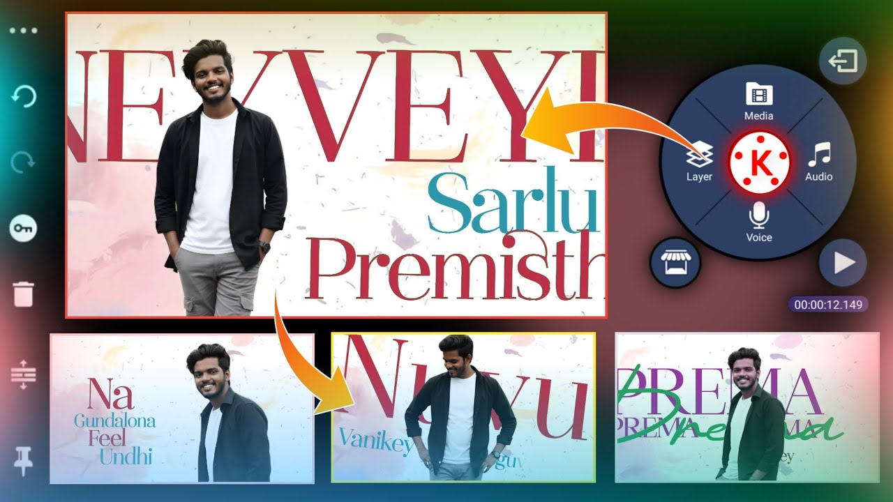 How to edit amazing boys cinematic lyrical video editing in kinemaster in telugu || BTC