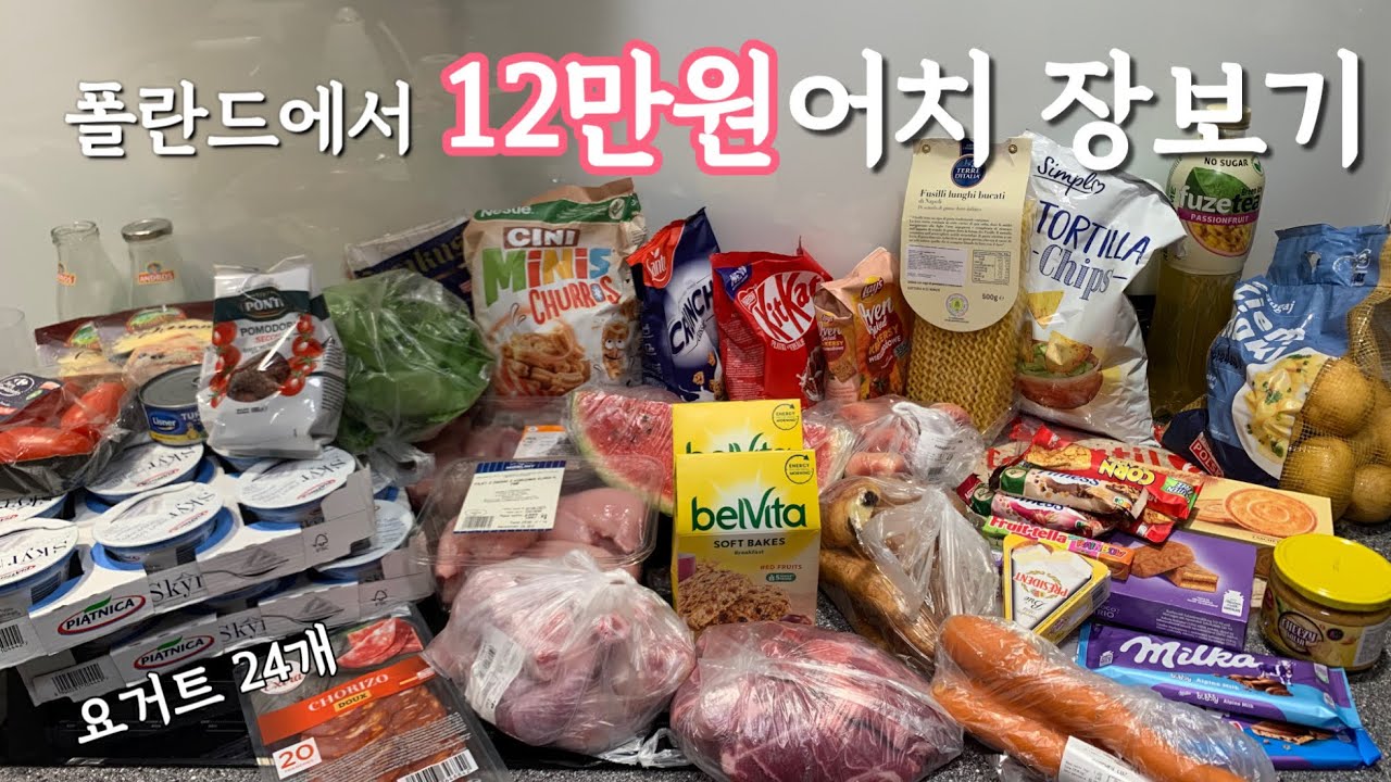 폴란드에서 12만원 으로 마트 털기 | 까르푸, 폴란드 물가, 폴란드 마트