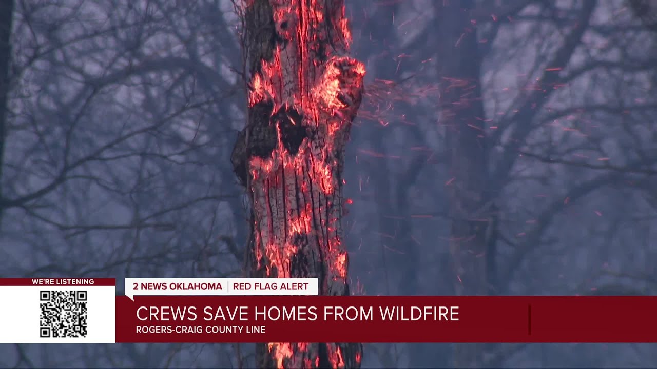 Wildfire in Craig and Rogers counties forces evacuations, battled by 12 agencies