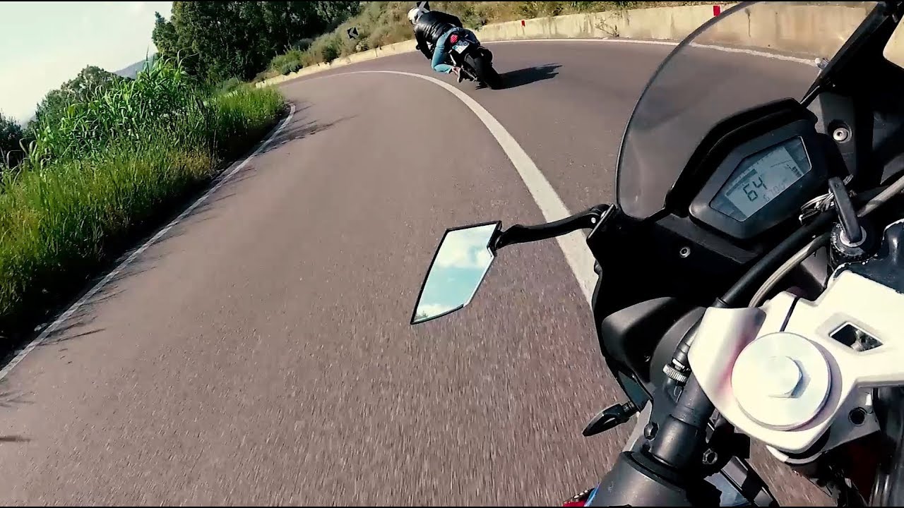 [RAW]Derbi GPR 125 4T Full gas vs Yamaha R6 vs RS 125 2t vs Ninja 300 60fps