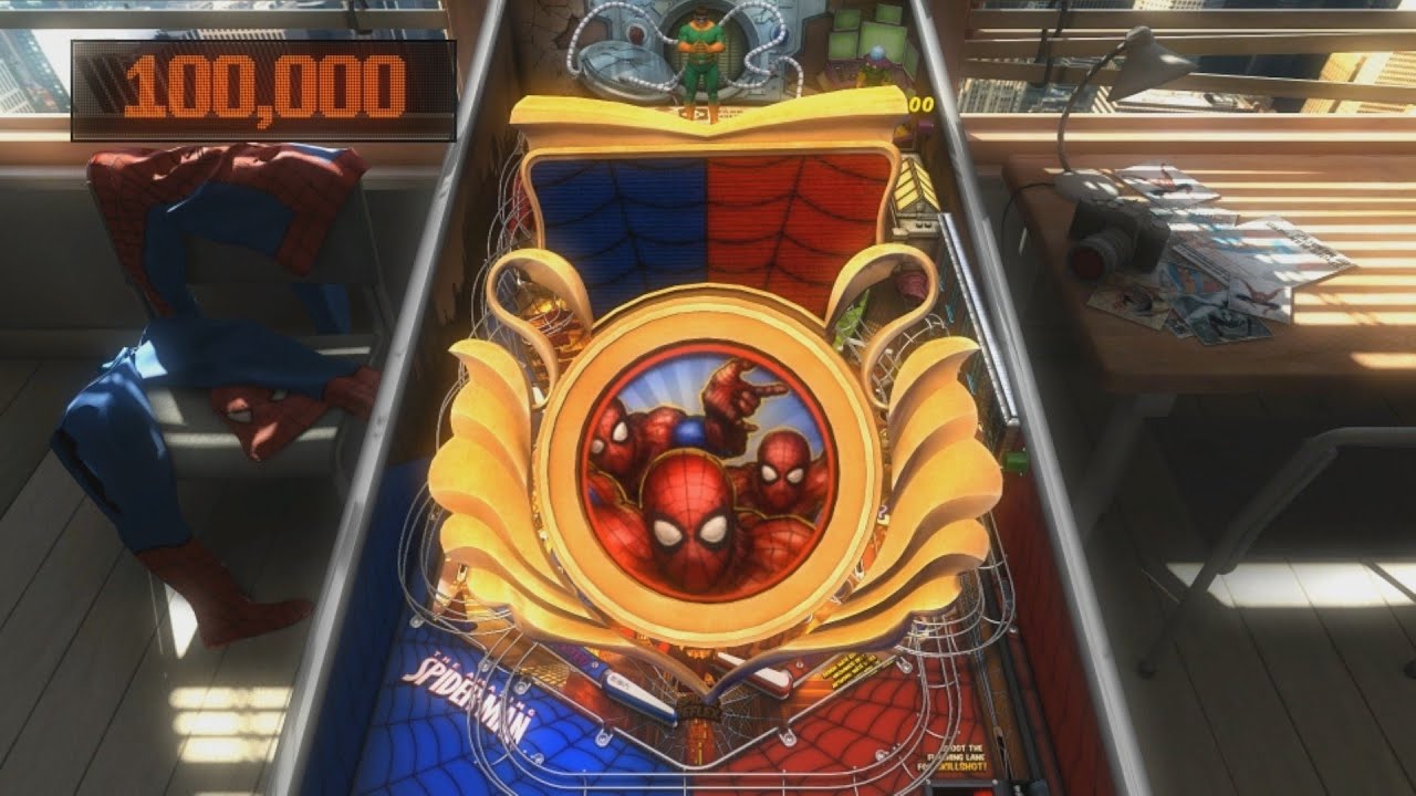 Pinball FX2 - Spiderman Wizard mode run plus achievement (9 minutes)