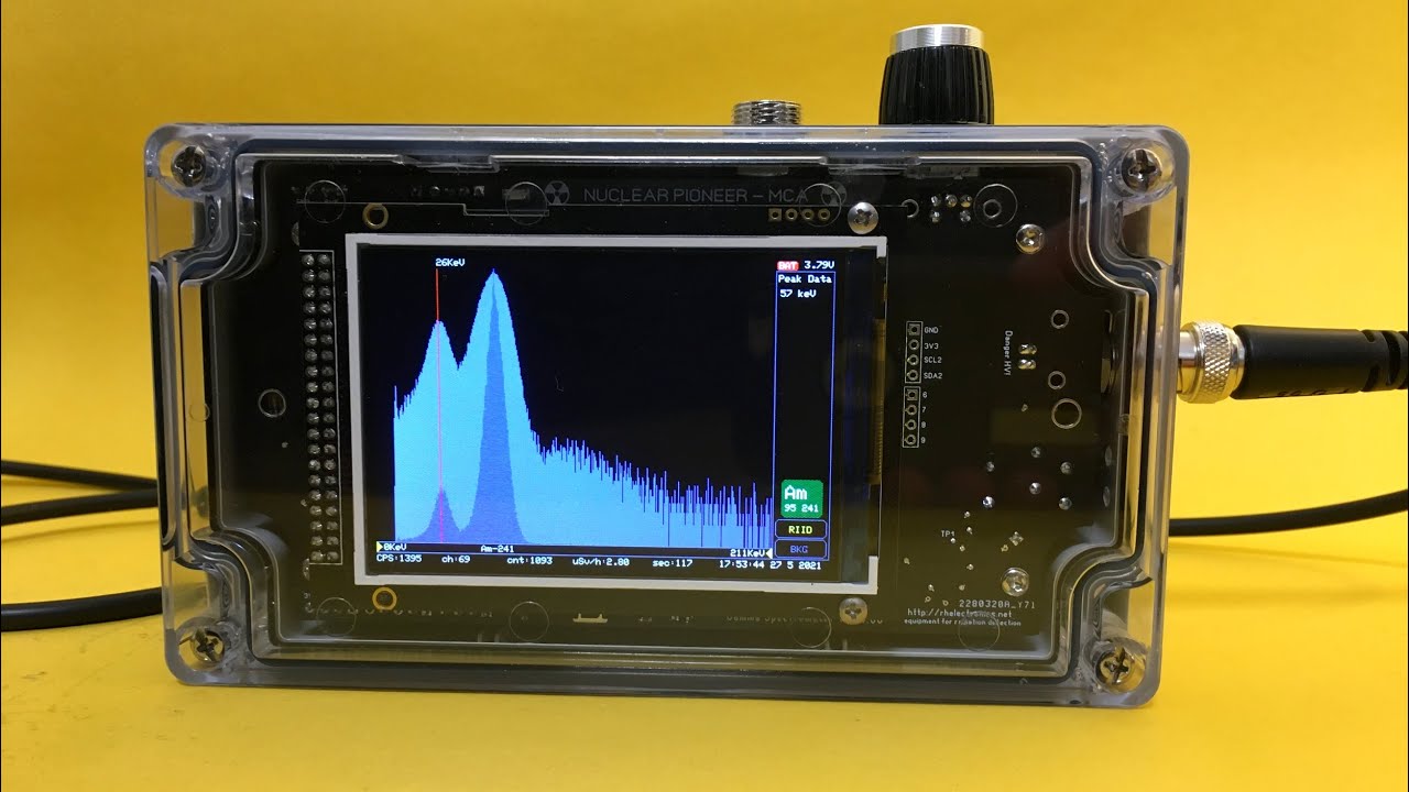 Nuclear Pioneer MCA - Gamma Spectrometer Multichannel Analyzer with NaI(Tl) scintillation probe