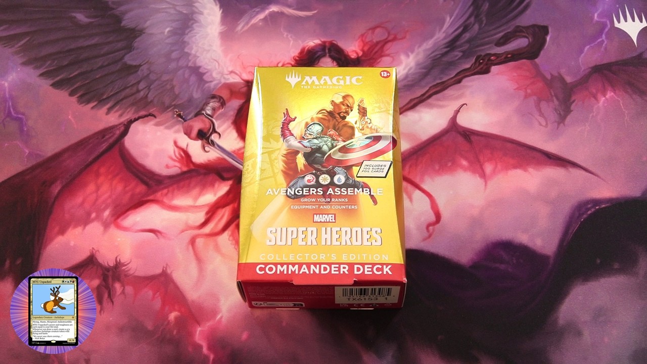 Распаковка MTG Marvel Super Heroes Commander Deck: Avengers Assemble Collector&rsquo;s Edition