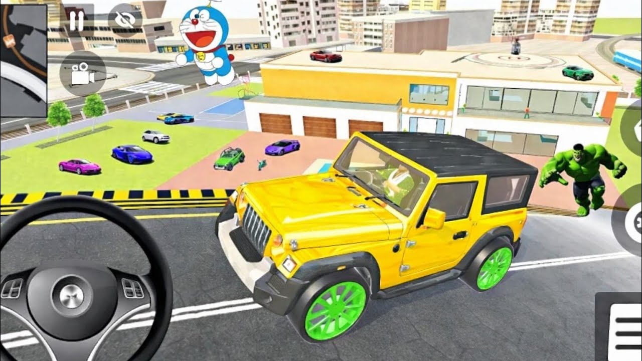 🚙 Thar vs Mega Ramp 😈 Extreme Jump🔥  Indian Theft Auto Simulator 💥🤩llJeep ll🤑 Defender ✴️ l Tum Tum😱