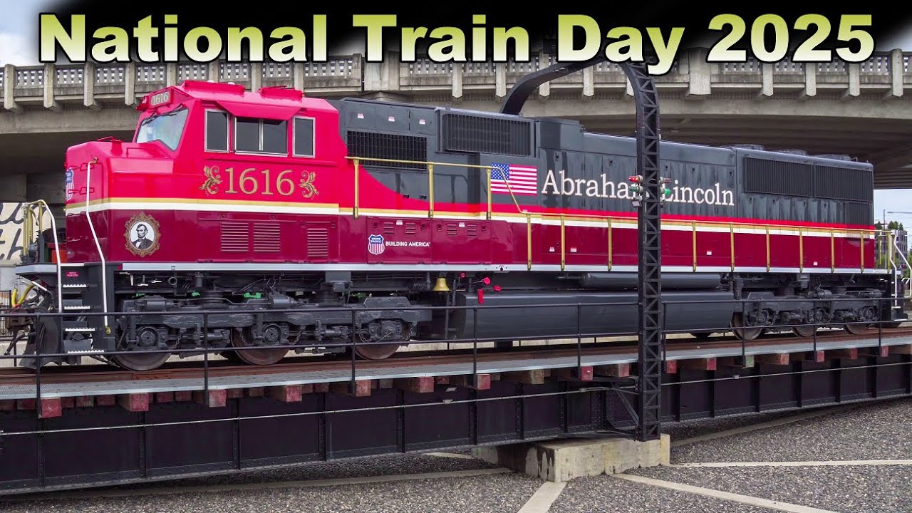 National Train Day 2025 at ORHC with UP 1616 and Steam Locomotives (4K) | May 10, 2025