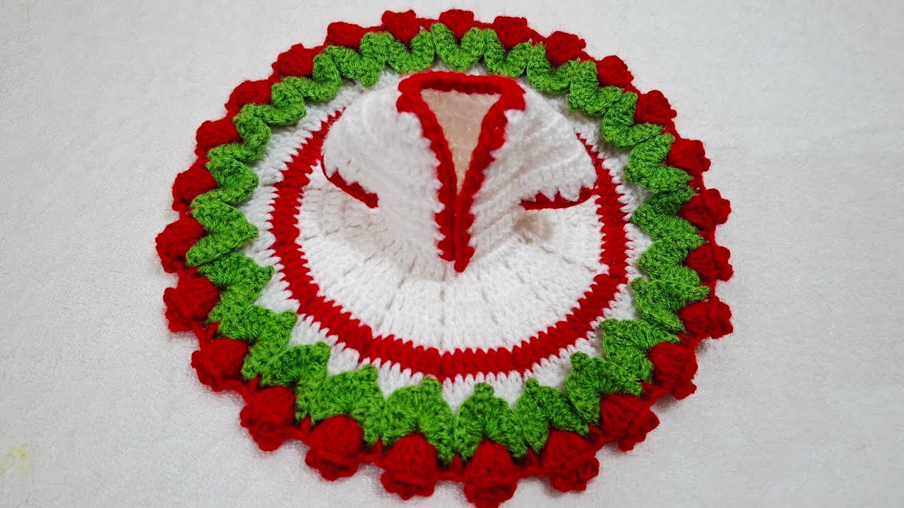 How To Make New Design Woolen Dress For Laddugopal//Crochet Woolen Dress For Kanhaji// Woolen Dress 
