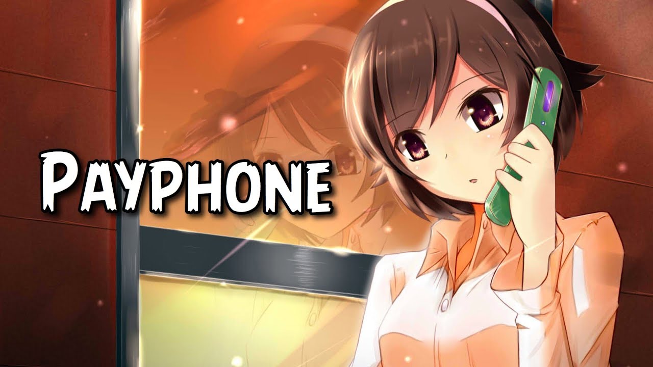 【Nightcore】↬ Payphone (Female Version/Lyrics)