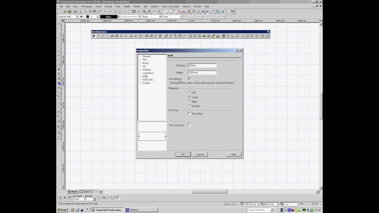 TurboCAD Architecture Walls