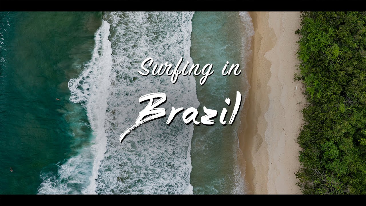 Tropical Surfing in Brazil - Drone Footage 4k