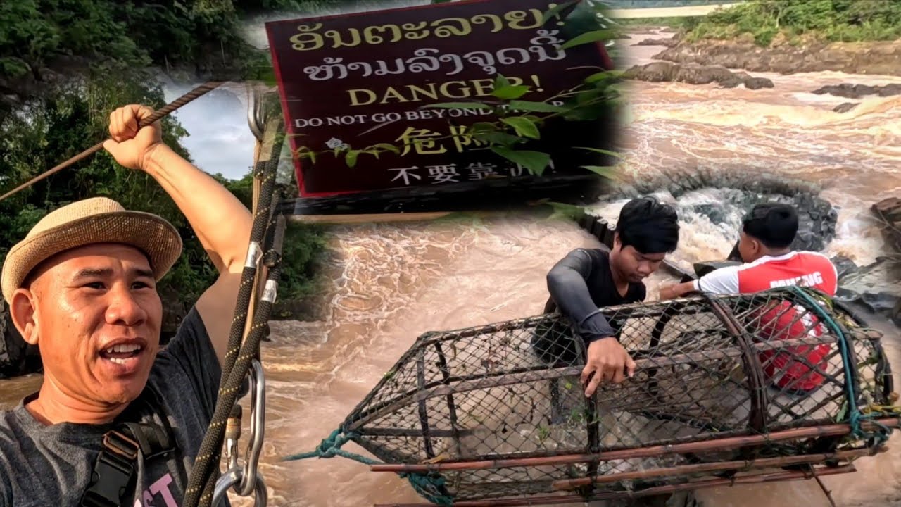 ຂ້າມເຂດອັນຕະລາຍໄປຢາມລອບດັກປາໃນລີ່ຜີ//ข้ามเขตอันตรายไปยามลอบดักปลาในลี่ผี Dong Una