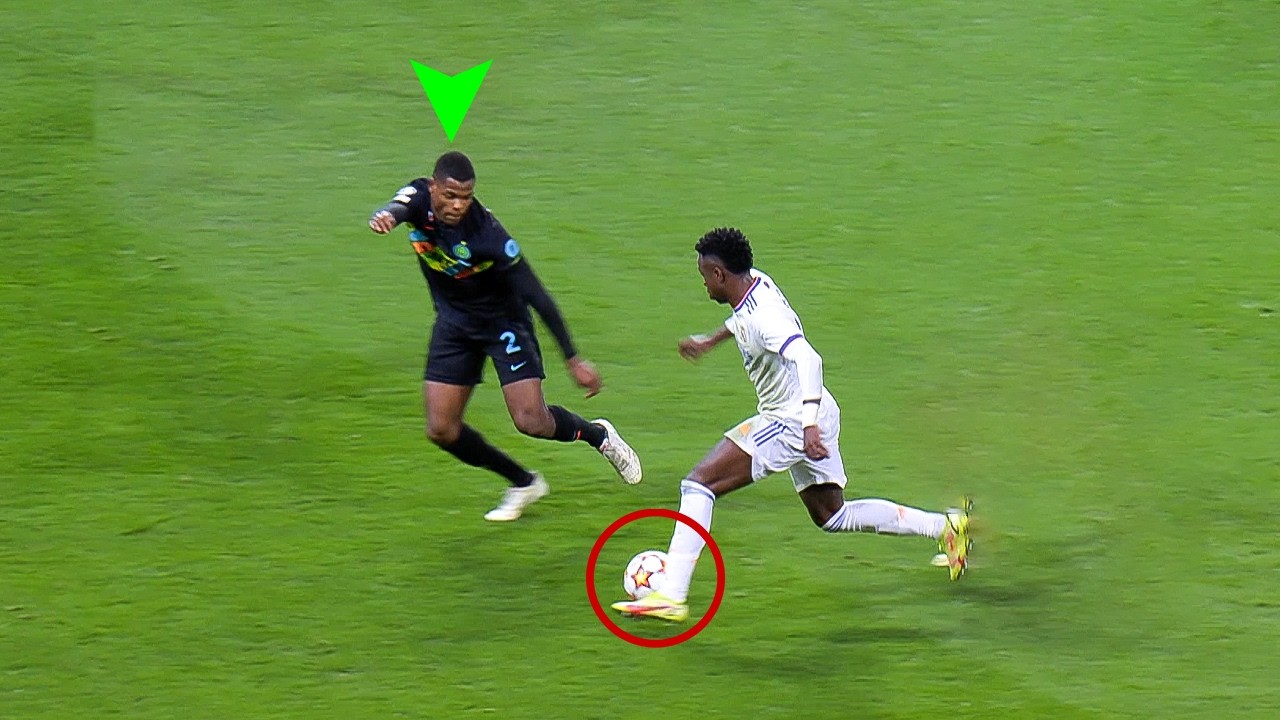 Denzel Dumfries vs Real Madrid | Duel vs Vinicius. 🔥