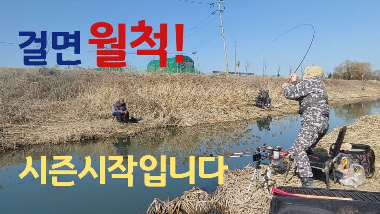 나오면 월척!! 붕어낚시 장월평천