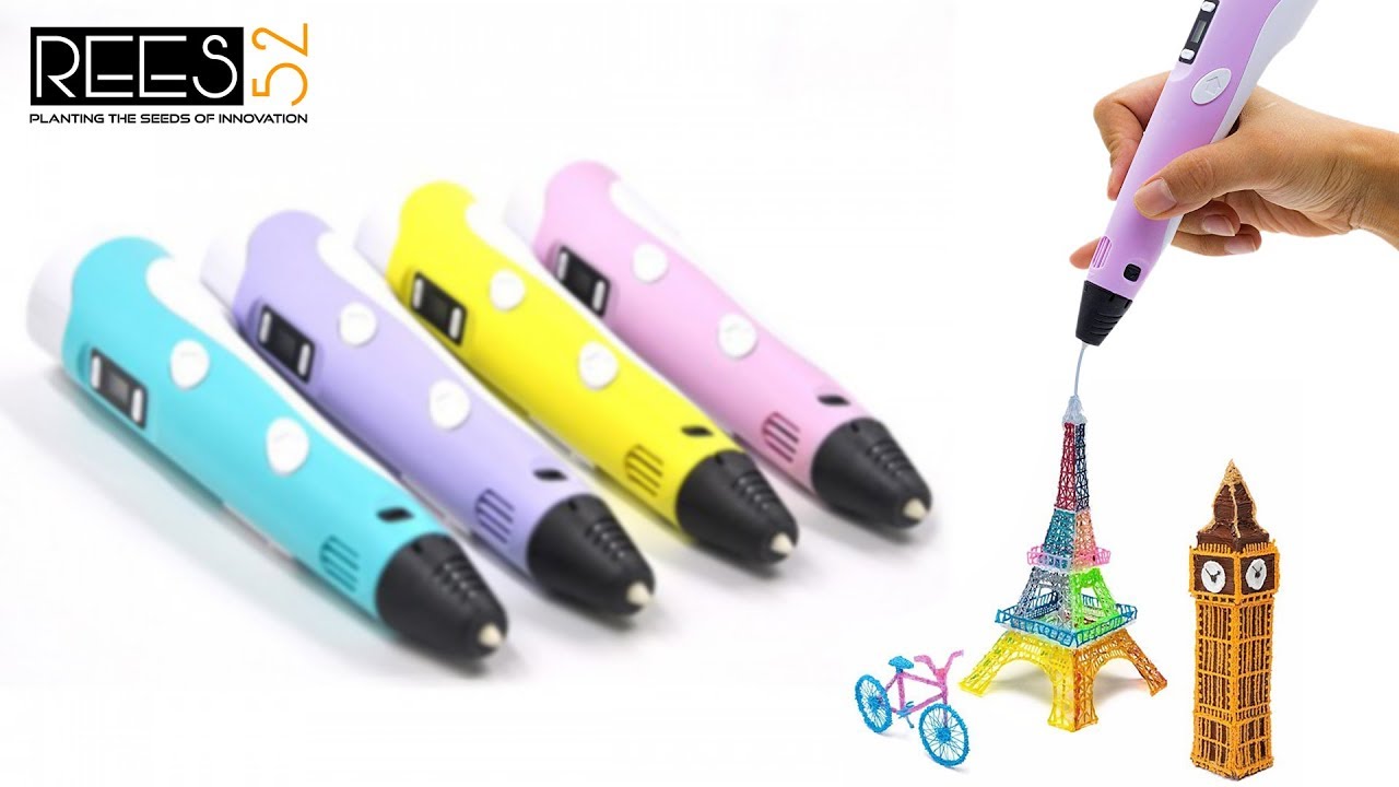 REES52 3D Pen 2nd Generation full Introduction STEP BY STEP make a sketch