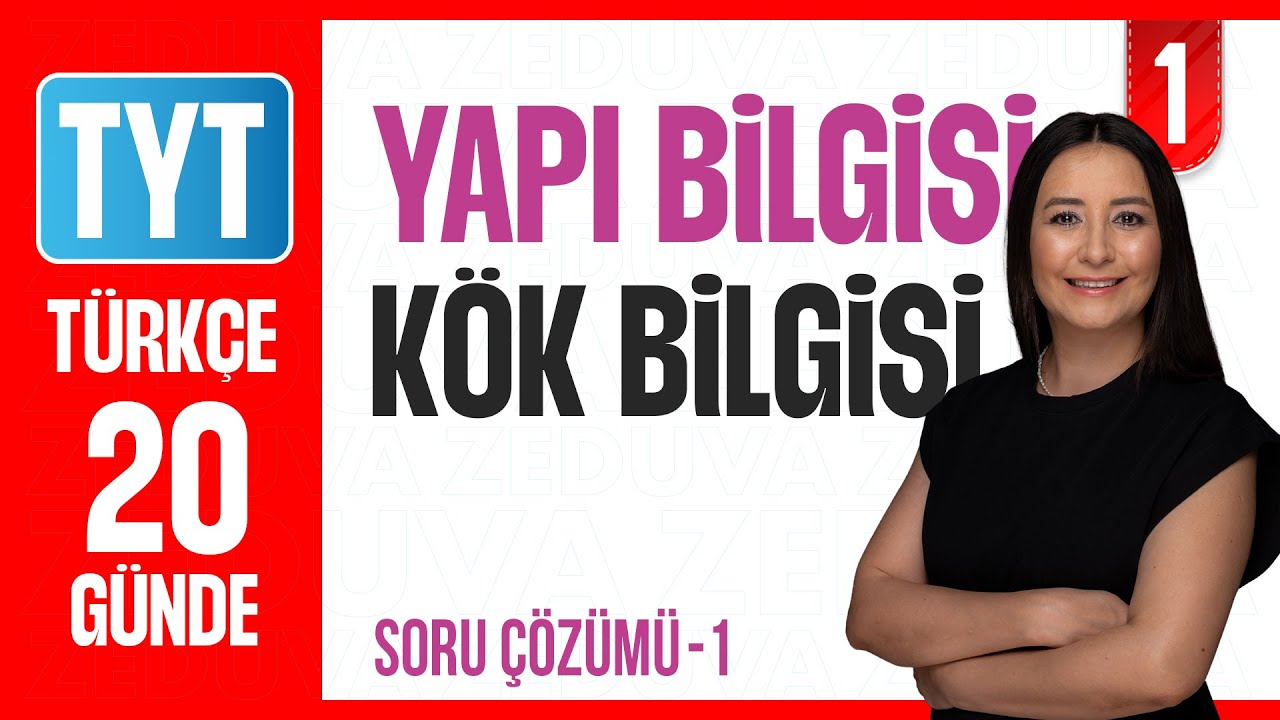 Kök Bilgisi -  Yapı Bilgisi - 20 Günde Dil Bilgisi Kampı - Soru Çözümü - 2026 - 1. Gün-1. Test