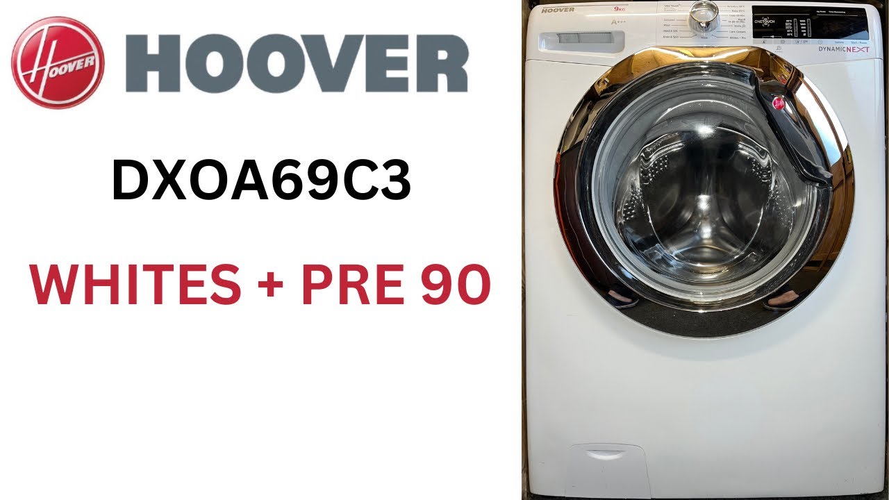 Hoover Dynamic Next DXOA69C3 Washing Machine - Whites + Pre 90