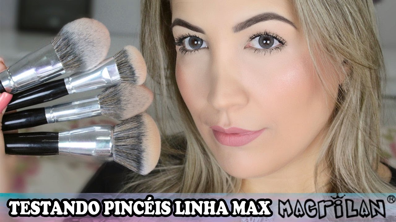 PREPARAÇÃO DE PELE COM PINCÉIS DA MACRILAN LINHA MAX