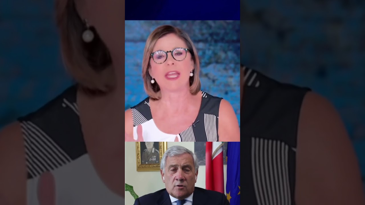 Tajani Accusa Iachetti di Bugie in Diretta ma  una grande Bianca Berlinguer Lo Smentisce senza Piet&agrave;