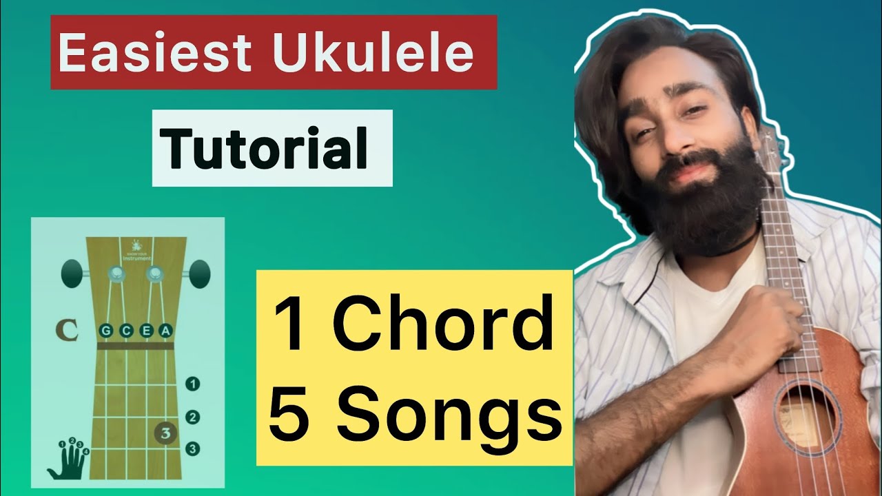 5 popular song on 1 ukulele chord - Ukulele tutorial - Mashup 
