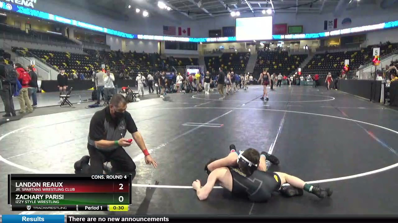 High School Boys 106 Zachary Parisi Izzy Style Wrestling Vs Landon Reaux Jr. Spartans Wrestling Cl