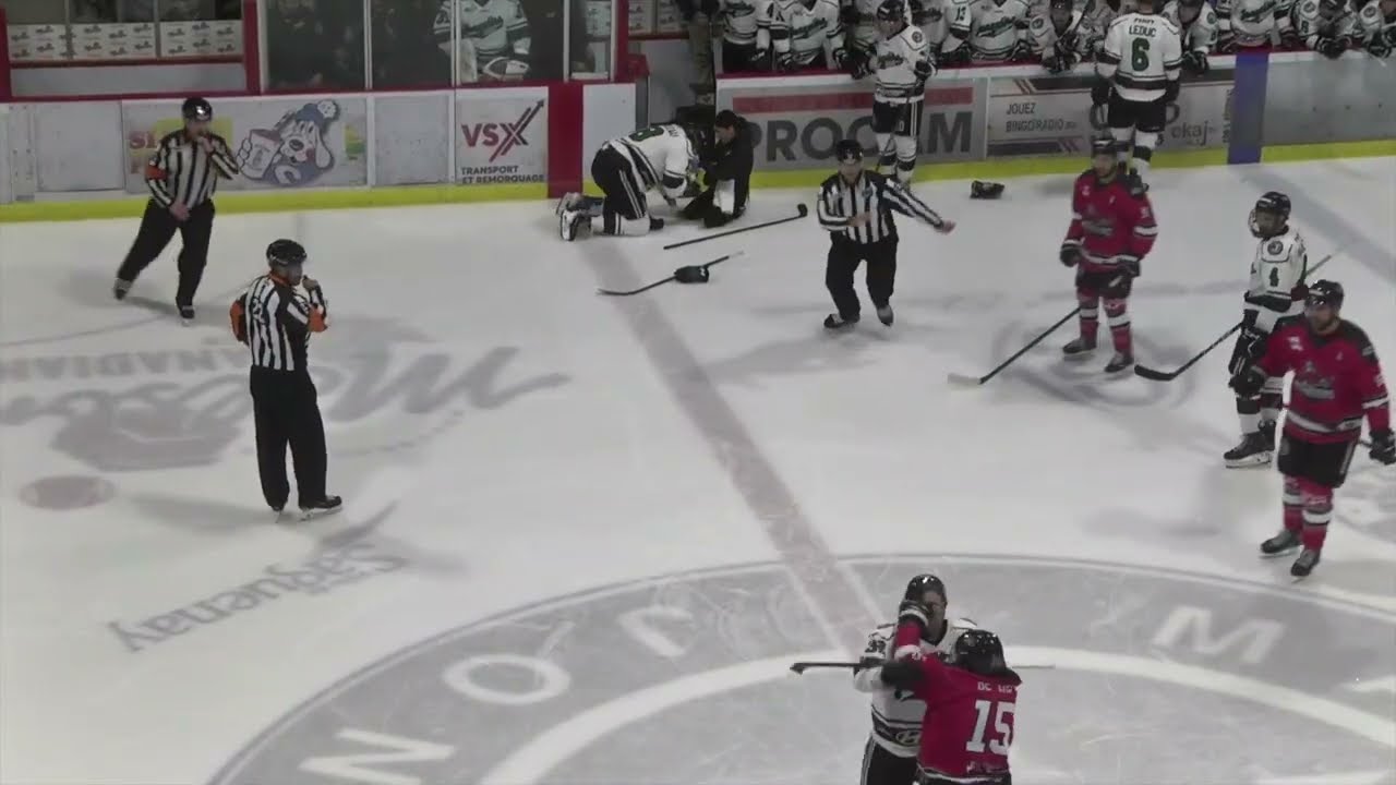 Chris Cloutier 5 Minutes pour Agresseur sur Patrick Bordeleau - 12-12-25