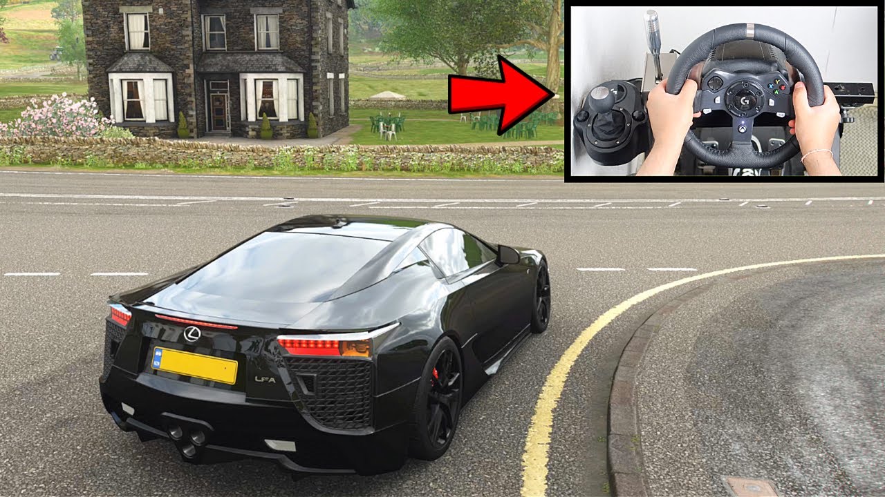 Forza Horizon 4 Lexus LFA (Steering Wheel + Paddle Shifter) Gameplay