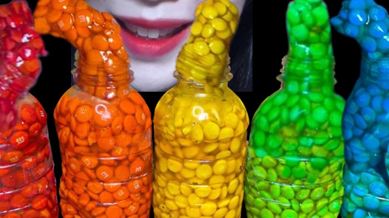 ASMR RAINBOW HONEY JELLY CRUNCHY HONEY JELLY CHOCOLATE 무지개 꿀 젤리 크런치 꿀젤리  초콜릿 먹방 MUKBANG EATING SOUND
