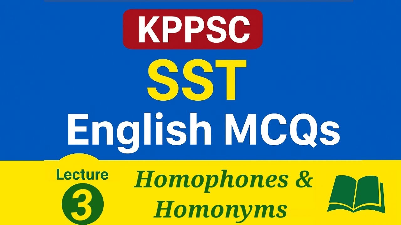 KPPSC SST Preparation Series 2025 | Homophones and  Homonyms in Urdu (‎⁨@TEXTBOOKMCQSGMN⁩  