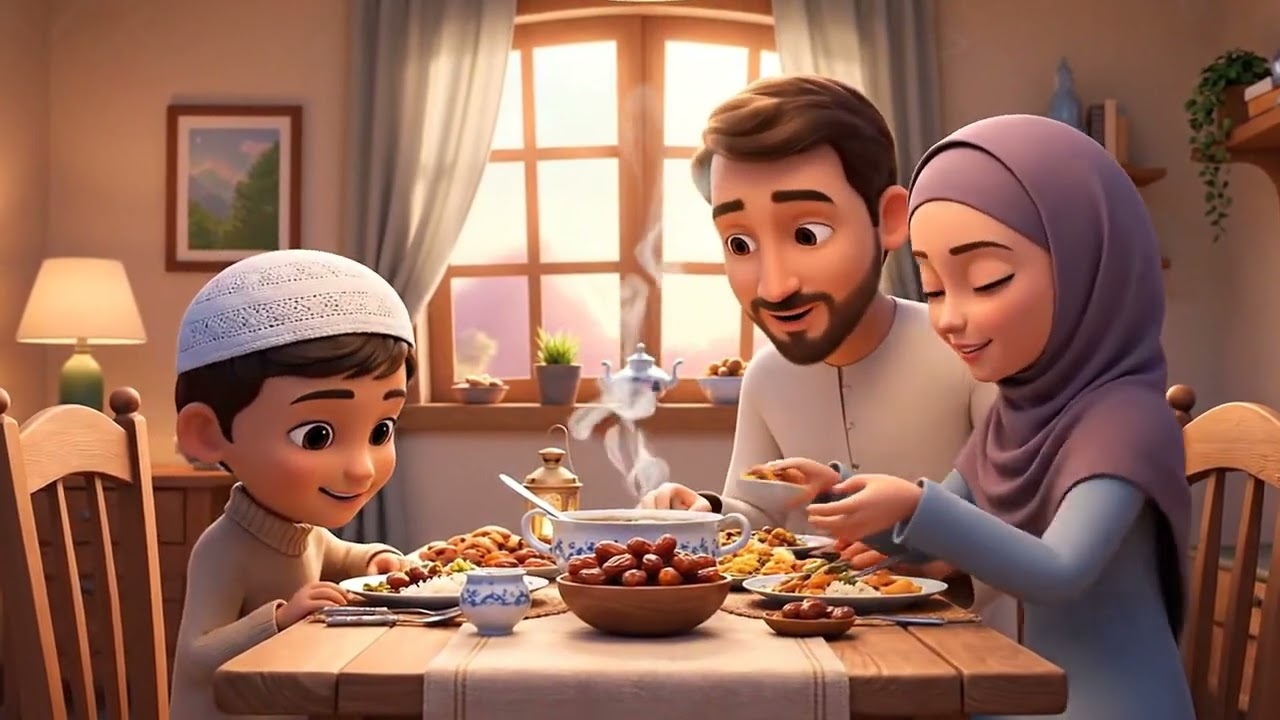 Beautiful Ramadan Story 🌙 | 3D Cartoon AI Video | Hindi Dialogue #allah #youtube