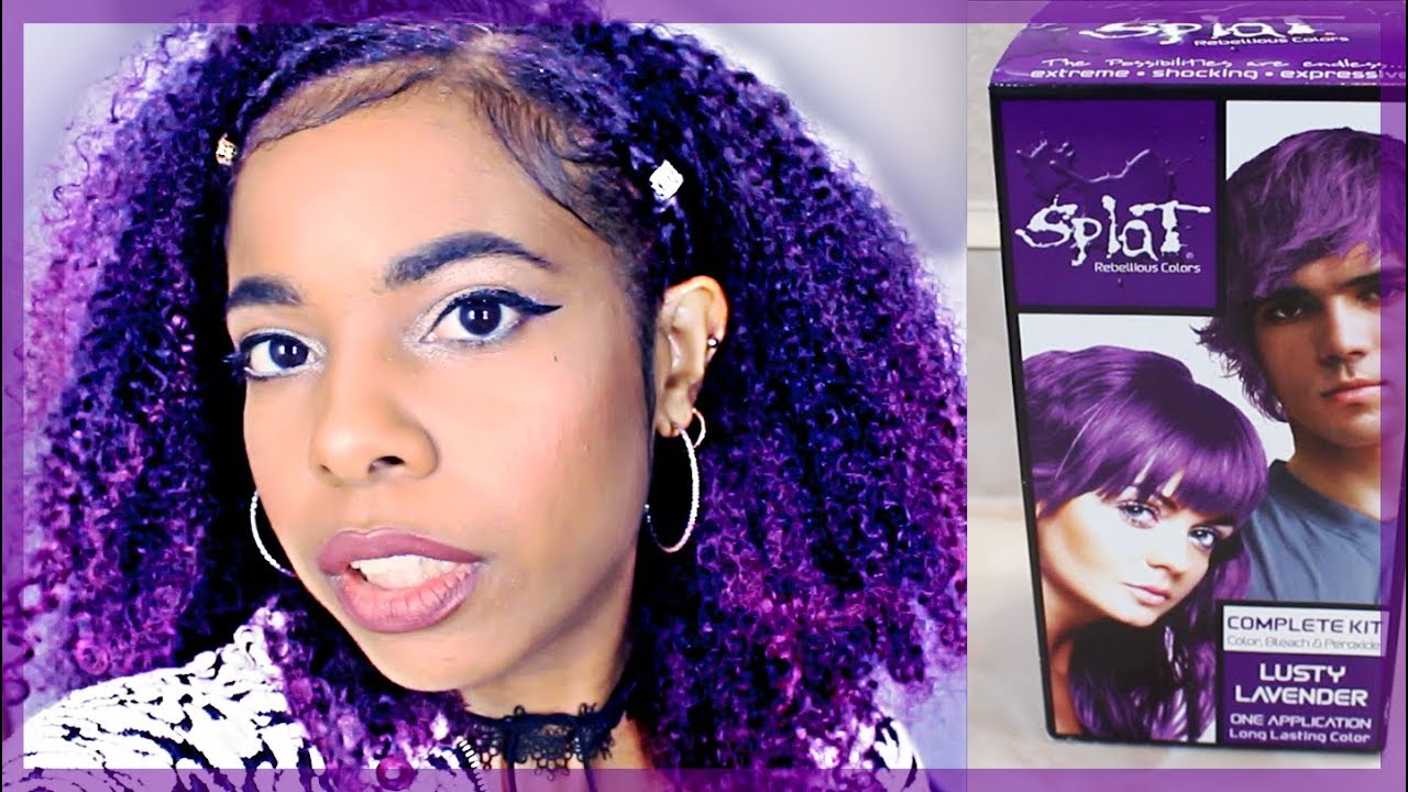 HOW I DYE MY HAIR PURPLE // CURLY NATURAL HAIR⎜Seana Sparkle⎜Daseana ♥