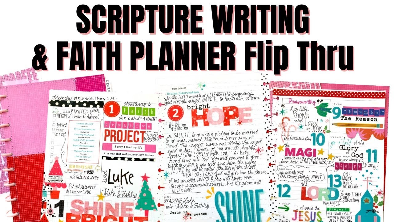 Scripture Writing & Planner Notes Flip Thru