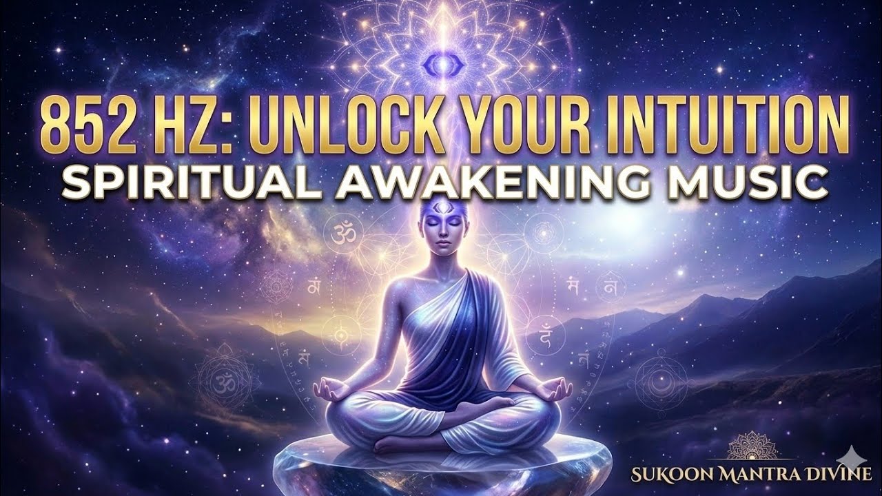 852 Hz | Unlock Your Intuition & Connect with Your Higher Self | Spiritual Awakening Music