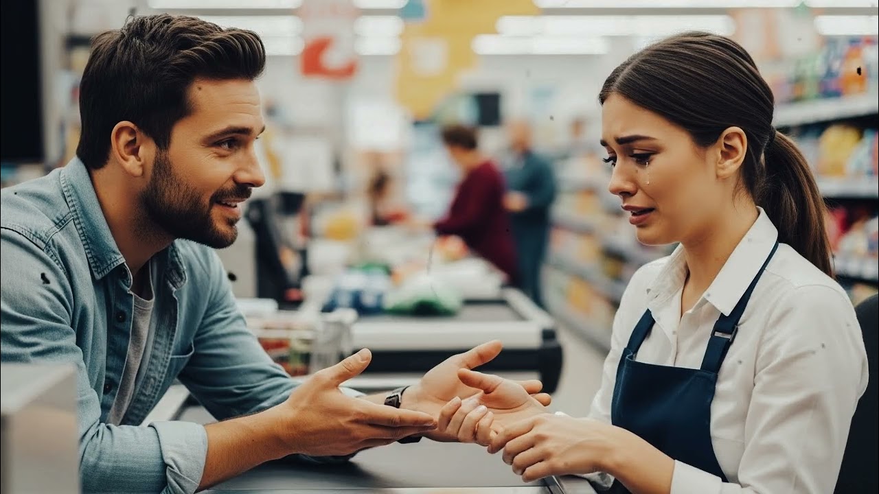 Single Dad Notices Shaking Hands of Cashier—Her Emotional Reply Leaves Him Speechless #singledad
